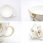 ウェッジウッド WEDGWOOD オベロン oberon 白磁カップ＆ソーサー C/S 旧刻印 ボーンチャイナ BONE CHINA 廃番品 英国 D ◇