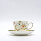 ウェッジウッド WEDGWOOD オベロン oberon 白磁カップ＆ソーサー C/S 旧刻印 ボーンチャイナ BONE CHINA 廃番品 英国 E ◇