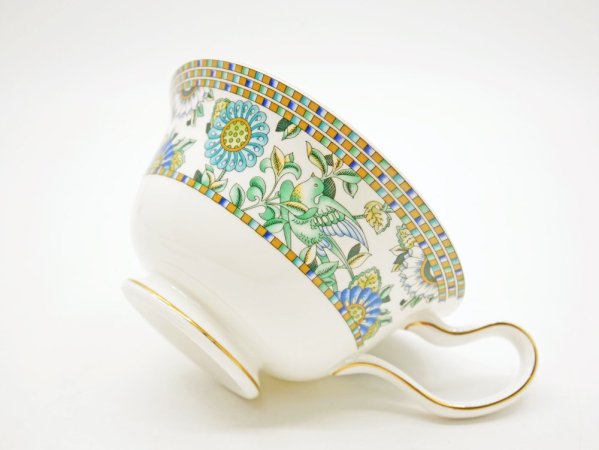 ウェッジウッド WEDGWOOD バビロン babylon カップ＆ソーサー C/S 旧刻印 白磁 ボーンチャイナ BONE CHINA 廃番品 英国 A ●