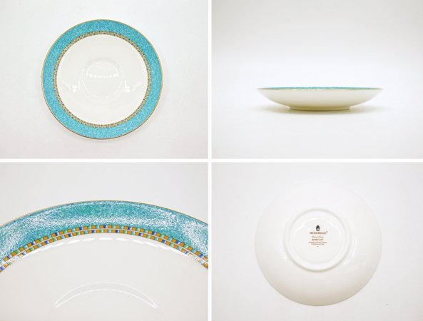 ウェッジウッド WEDGWOOD バビロン babylon カップ＆ソーサー C/S 旧刻印 白磁 ボーンチャイナ BONE CHINA 廃番品 英国 A ●