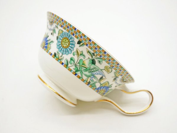 ウェッジウッド WEDGWOOD バビロン babylon カップ＆ソーサー C/S 旧刻印 白磁 ボーンチャイナ BONE CHINA 廃番品 英国 B ●