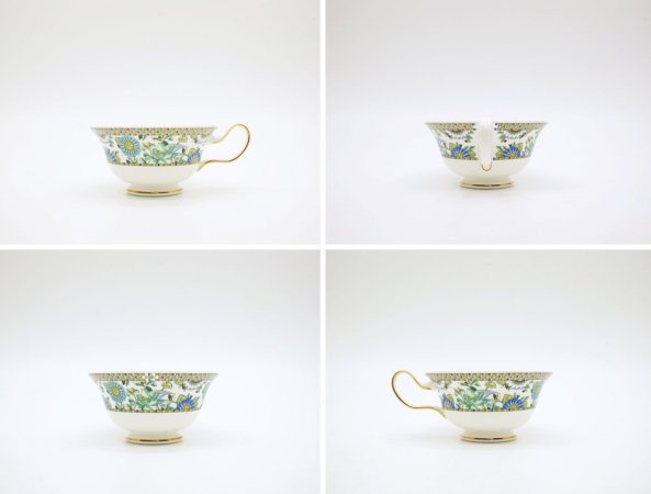 ウェッジウッド WEDGWOOD バビロン babylon カップ＆ソーサー C/S 旧刻印 白磁 ボーンチャイナ BONE CHINA 廃番品 英国 B ●