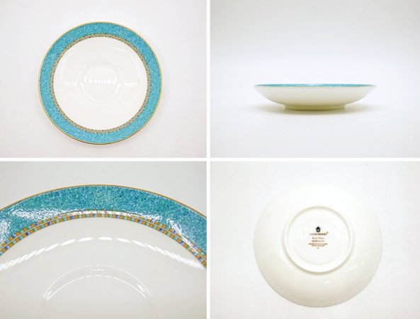 ウェッジウッド WEDGWOOD バビロン babylon カップ＆ソーサー C/S 旧刻印 白磁 ボーンチャイナ BONE CHINA 廃番品 英国 B ●