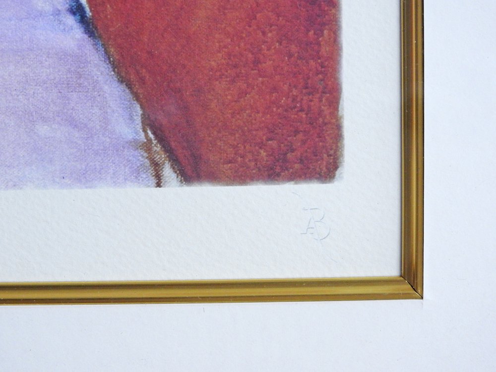 アンリ・マティス Henri Matisse テーブルの上の静物 Still Life on a Table ネオシルク 2007年制作 額装付 アート 32/100 ●