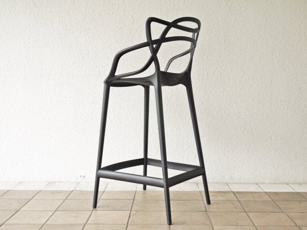 カルテル Kartell マスターズ スツール 65 Masters stool ブラック フィリップ ・ スタルク Philippe Starck イタリア 定価￥59,700- B ◇