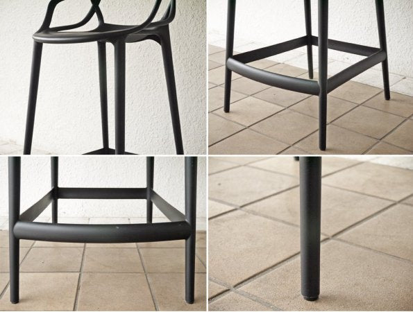 カルテル Kartell マスターズ スツール 65 Masters stool ブラック フィリップ ・ スタルク Philippe Starck イタリア 定価￥59,700- B ◇