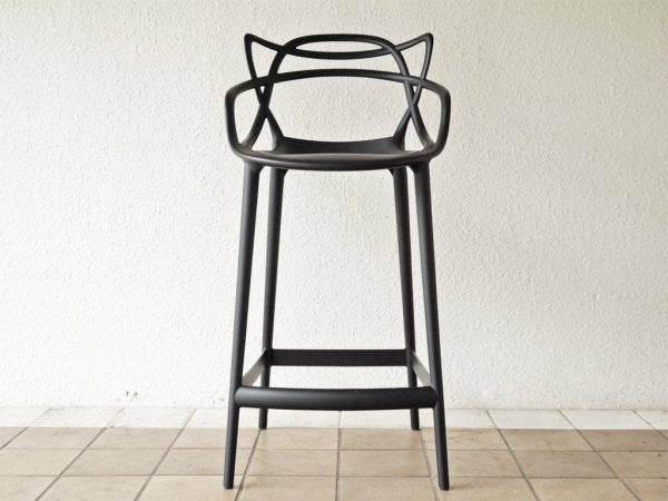 カルテル Kartell マスターズ スツール 65 Masters stool ブラック フィリップ ・ スタルク Philippe Starck イタリア 定価￥59,700- A ◇