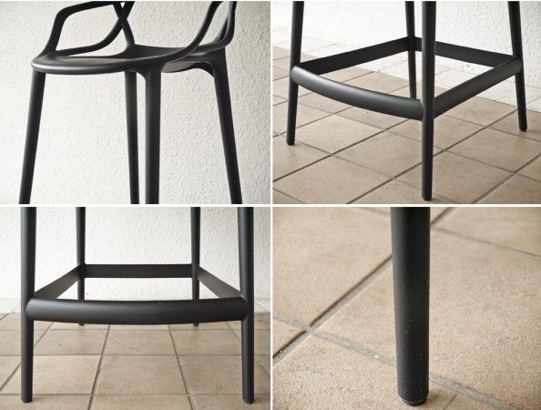 カルテル Kartell マスターズ スツール 65 Masters stool ブラック フィリップ ・ スタルク Philippe Starck イタリア 定価￥59,700- A ◇