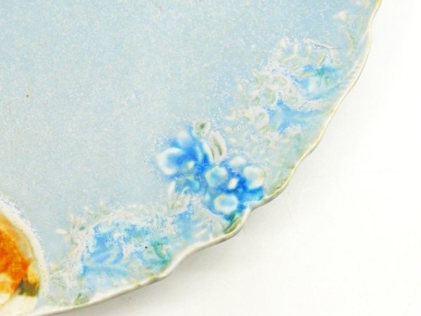 うつわやみたす 6寸皿 トナカイ Φ18cm プレート 小皿 ハンドメイド 現代作家 B ●