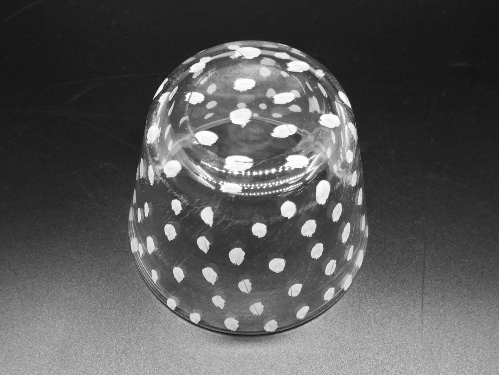 辻和美 めんちょこ 小 テンテン そばちょこ カップ ガラス 現代作家 希少 ●