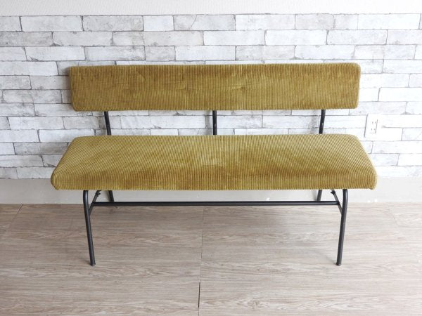 ジャーナルスタンダードファニチャー journal standard Furniture パクストン LDベンチ PAXTON LD BENCH ベンチバックレスト コーデュロイ ソファ ●