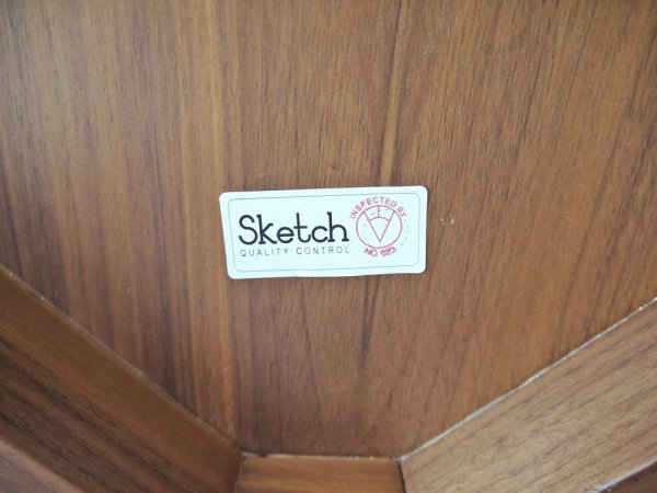スケッチ Sketch タミチェア TAMI Chair ダイニングチェア ウォールナット材 プライウッド 2脚セット moda en casa取扱 ◇