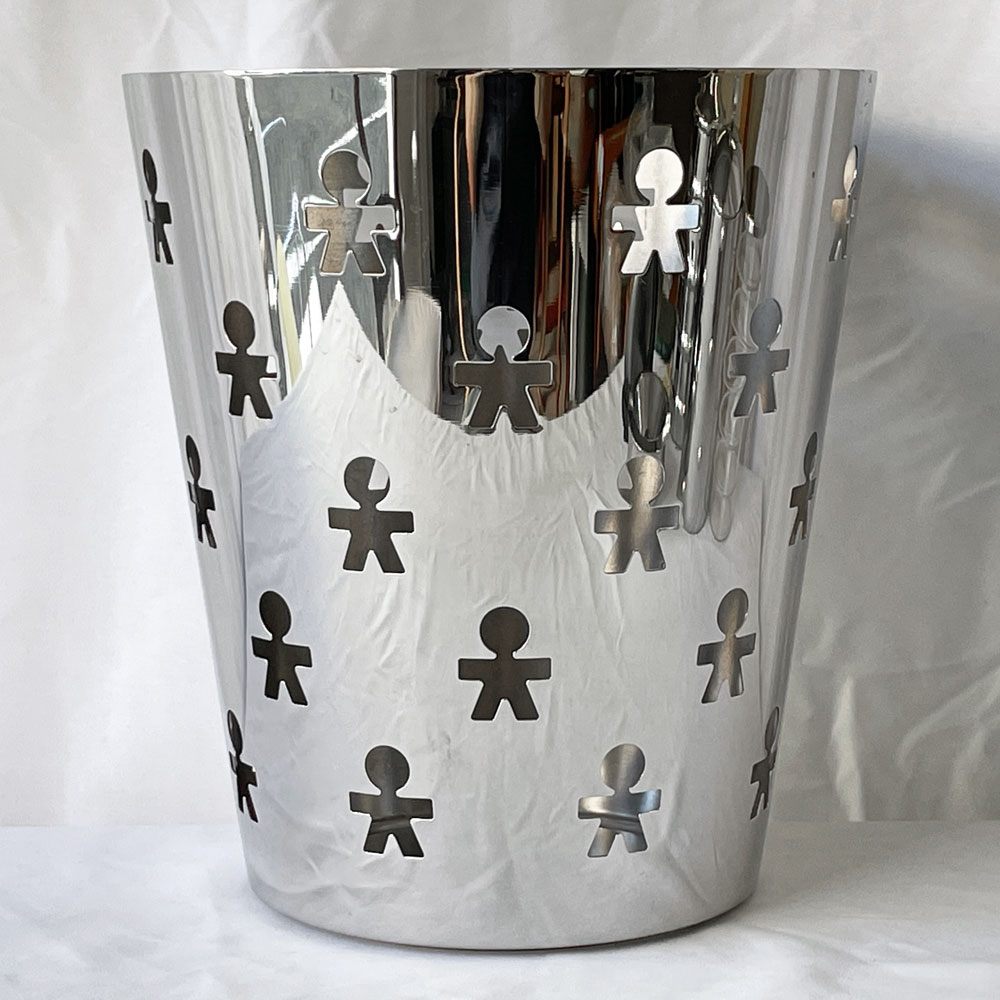 アレッシィ ALESSI ジロトンド GIROTONDO ペーパーバスケット 小物入れ トラッシュ ステンレス ◇