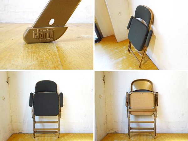 クラリン CLARIN フォールディングアームチェア FOLDING CHAIR WITH ARM フルクッション モスグリーン Moss PFS取扱 ★