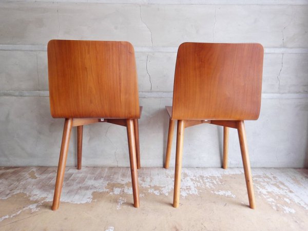 スケッチ Sketch タミチェア TAMI Chair ダイニングチェア 2脚セット ウォールナット材 プライウッド moda en casa取扱 合計定価:\57,200- ♪