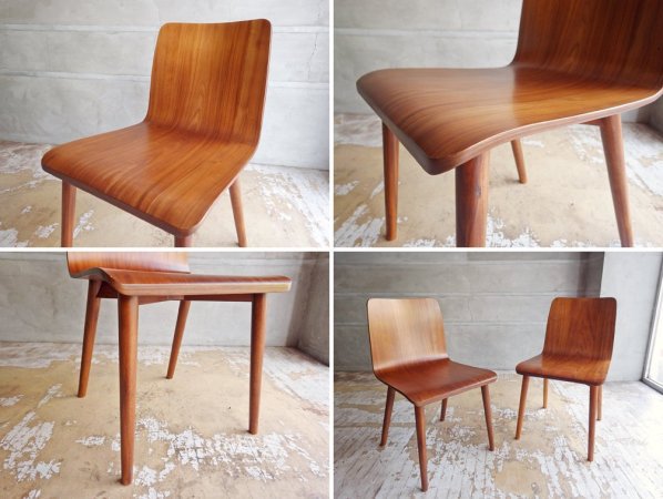 スケッチ Sketch タミチェア TAMI Chair ダイニングチェア 2脚セット ウォールナット材 プライウッド moda en casa取扱 合計定価:\57,200- ♪