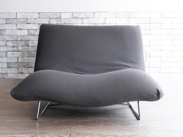 リーンロゼ ligne roset カドル Cuddle 1P ソファ リクライニングソファ カバーリング グレー ファブリック パスカル・ムールグ フランス 廃盤 ●