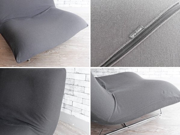 リーンロゼ ligne roset カドル Cuddle 1P ソファ リクライニングソファ カバーリング グレー ファブリック パスカル・ムールグ フランス 廃盤 ●