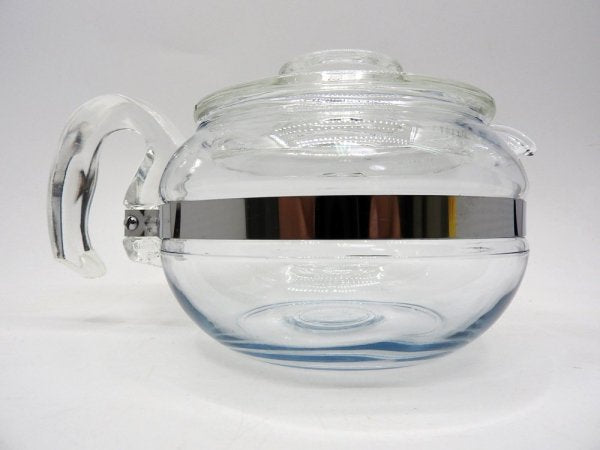 コーニング Corning オールド パイレックス PYREX フレームウェアシリーズ 6カップ ティーポット 1950～1960年代 ビンテージ 耐熱ガラス製 USA ミッドセンチュリー ●