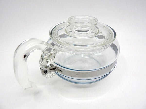 コーニング Corning オールド パイレックス PYREX フレームウェアシリーズ 6カップ ティーポット 1950～1960年代 ビンテージ 耐熱ガラス製 USA ミッドセンチュリー ●