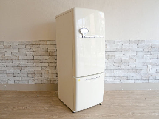 ナショナル National ウィル WiLL FRIDGE mini パーソナルノンフロン冷凍冷蔵庫 フリッジミニ ホワイト 廃番 2002年製 162L オリジナル ノスタルジックデザイン ●