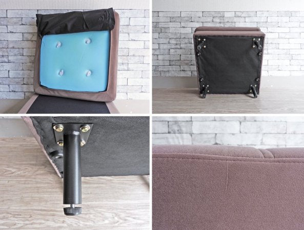 ジャーナルスタンダードファニチャー journal standard furniture PSF カウチソファ COUCH SOFA VELVET05 3人掛けソファ オットマン コンセント付属 ●