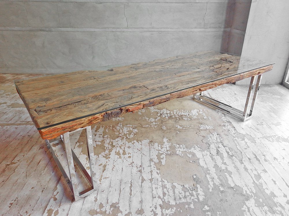 ファーイーストファニチャー FAR EAST FURNITURE レイルウェイ RAILWAY コーヒーテーブル 枕木 古材 インダストリアル ♪