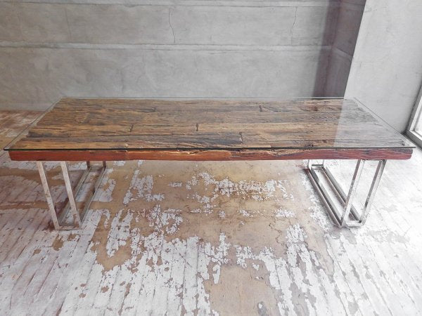 ファーイーストファニチャー FAR EAST FURNITURE レイルウェイ RAILWAY コーヒーテーブル 枕木 古材 インダストリアル ♪