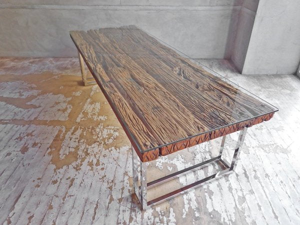 ファーイーストファニチャー FAR EAST FURNITURE レイルウェイ RAILWAY コーヒーテーブル 枕木 古材 インダストリアル ♪