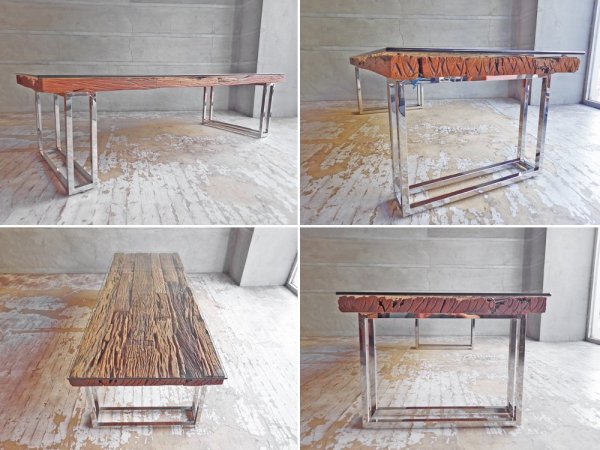 ファーイーストファニチャー FAR EAST FURNITURE レイルウェイ RAILWAY コーヒーテーブル 枕木 古材 インダストリアル ♪