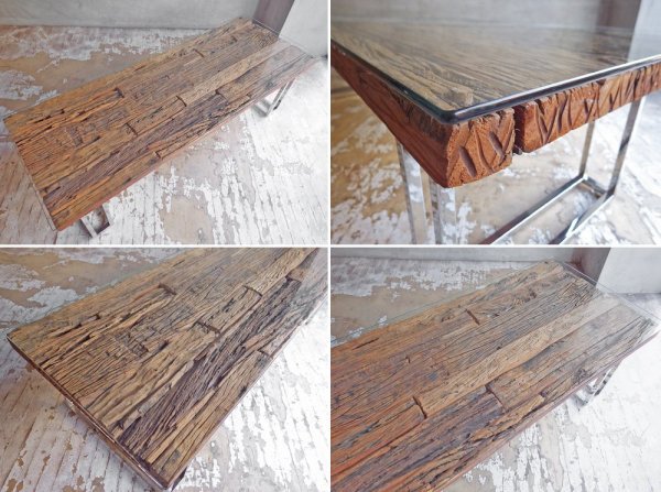 ファーイーストファニチャー FAR EAST FURNITURE レイルウェイ RAILWAY コーヒーテーブル 枕木 古材 インダストリアル ♪