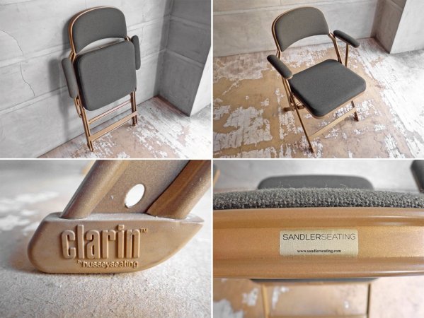 クラリン CLARIN フォールディングアームチェア FOLDING CHAIR WITH ARM フルクッション モスグリーン Moss PFS取扱 ♪