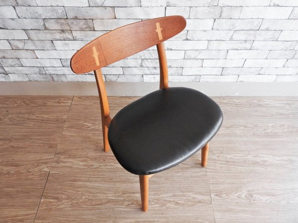 カールハンセン＆サン Carl Hansen & Son CH30 ビンテージ ダイニングチェア チーク材×ビーチ材 レザー ハンス・J・ウェグナー Hans J. Wegner 北欧家具 ●