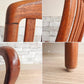 Preben Schou Danish Furniture ダイニングチェア アームチェア ハイバック チーク材 レザー デンマークビンテージ ミッドセンチュリー ●