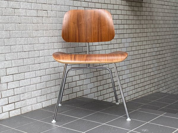 ハーマンミラー Herman Miller プライウッドダイニングチェア DCM ウォールナット クロームレッグ イームズ ミッドセンチュリー ■