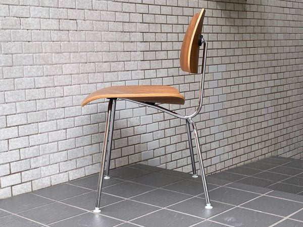 ハーマンミラー Herman Miller プライウッドダイニングチェア DCM ウォールナット クロームレッグ イームズ ミッドセンチュリー ■