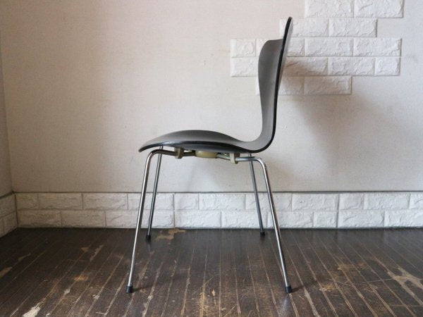 フリッツハンセン Fritz Hansen セブンチェア ブラック アルネヤコブセン 北欧 プライウッド ダイニングチェア B ◎