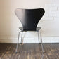 フリッツハンセン Fritz Hansen セブンチェア ブラック アルネヤコブセン 北欧 プライウッド ダイニングチェア B ◎