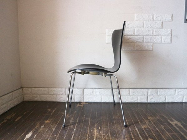 フリッツハンセン Fritz Hansen セブンチェア ブラック アルネヤコブセン 北欧 プライウッド ダイニングチェア A ◎