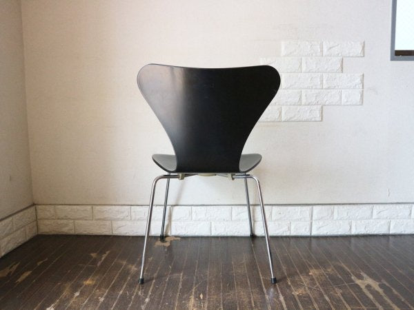 フリッツハンセン Fritz Hansen セブンチェア ブラック アルネヤコブセン 北欧 プライウッド ダイニングチェア A ◎