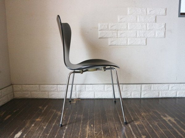 フリッツハンセン Fritz Hansen セブンチェア ブラック アルネヤコブセン 北欧 プライウッド ダイニングチェア A ◎
