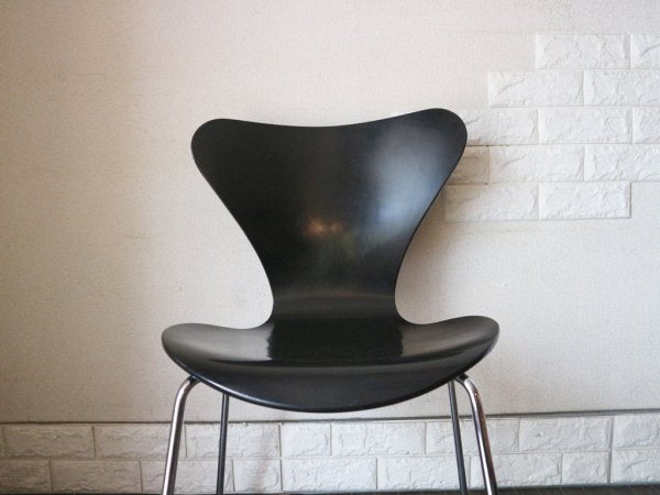 フリッツハンセン Fritz Hansen セブンチェア ブラック アルネヤコブセン 北欧 プライウッド ダイニングチェア A ◎