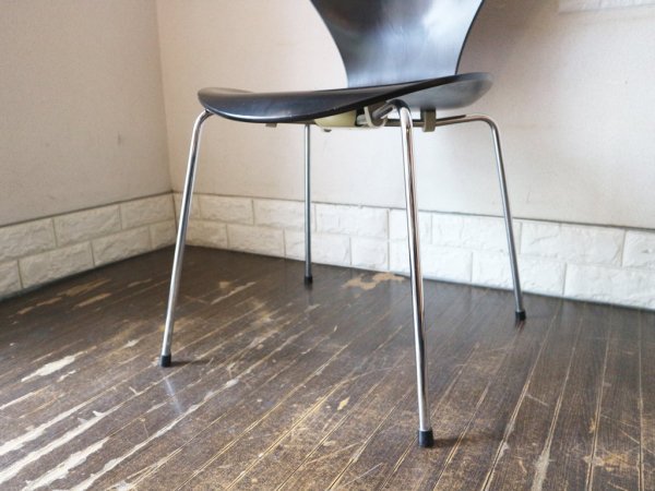 フリッツハンセン Fritz Hansen セブンチェア ブラック アルネヤコブセン 北欧 プライウッド ダイニングチェア A ◎