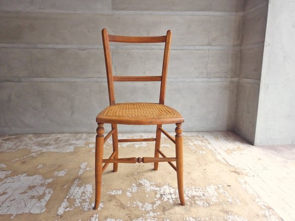 フランスビンテージ France Vintage ダイニングチェア ラタン 西洋家具 ヨーロピアンアンティ―ク ♪