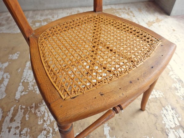 フランスビンテージ France Vintage ダイニングチェア ラタン 西洋家具 ヨーロピアンアンティ―ク ♪