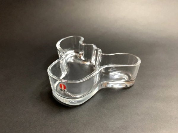 イッタラ iittala アアルトボウル アアルトベース Alvar Aalto Collection 1936 BOWL MALJA 小物入れ ガラス クリア 箱付 廃番 美品 ◎