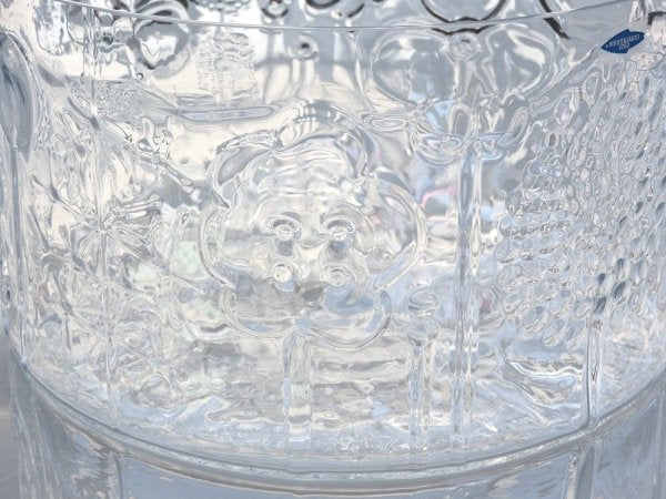 イッタラ iittala フローラ Flora ボウル クリア 25cm 特大 フローラ布＆箱付 オイバ・トイッカ スコープ SCOPE 別注 フィンランド 北欧 ●