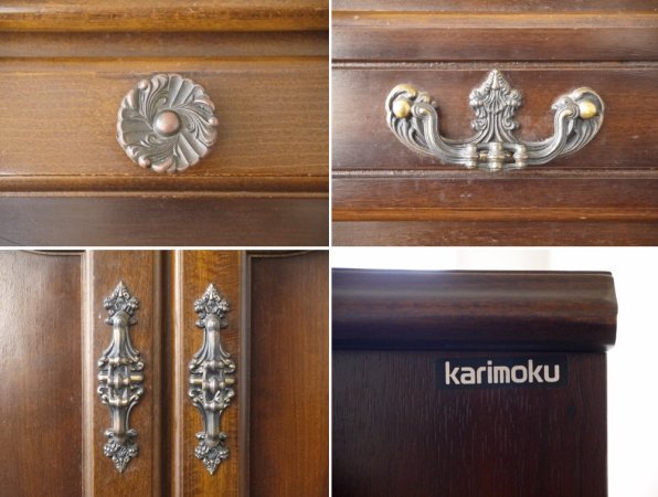 カリモク karimoku コロニアル ライティングビューロー ライティングデスク ナラ無垢材 クラシック カントリーデザイン 参考価格136,400円 ◇