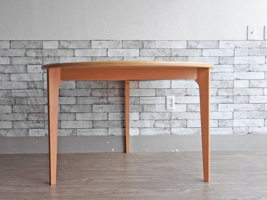 イデー IDEE ダイニングテーブル DC ナチュラル DINING TABLE DC Natural ラウンド ブナ材 天板 3本脚 長大作 定価:151,800円 ●