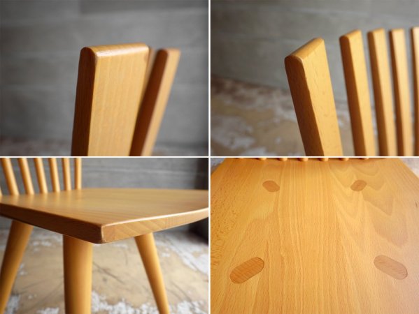 クビスト KVIST フレデリシア FREDERICIA ミカドチェア MIKADO CHAIR ダイニングチェア ビーチ材 デンマーク B ♪